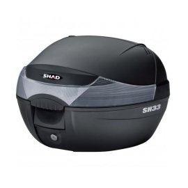 BAUL SHAD SH33 NEGRO CATADRIOPTICO TRANSPARENTE|Perfecto para tu moto