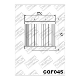 FILTRO CHAMPION ACEITE COF055 (HF-155)