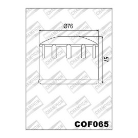 FILTRO CHAMPION ACEITE COF065 (HF-165)