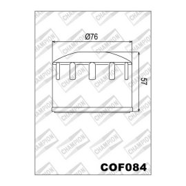 FILTRO CHAMPION ACEITE COF084 (HF-184)