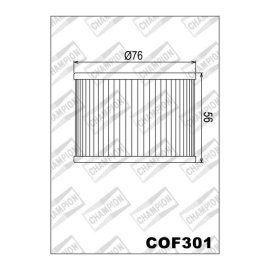 FILTRO CHAMPION ACEITE COF301 (HF-401)