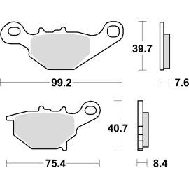 JUEGO DE PASTILLAS WRP SINTERIZADAS STANDARD MX