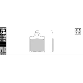 Imagen de JUEGO PASTILLAS GALFER FD048G1054 COMP. ORGANICO (FD048G1054)