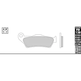 Imagen de JUEGO PASTILLAS GALFER FD138G1396 COMP. SINTERIZADO OFF-ROAD (FD138G1396)