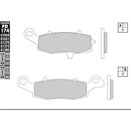 Imagen de JUEGO PASTILLAS GALFER FD174G1370 COMP. SINTERIZADO (FD174G1370)
