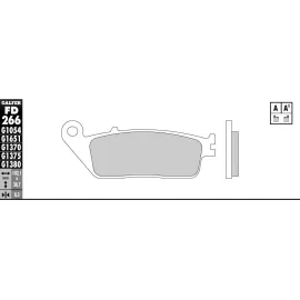 Imagen de JUEGO PASTILLAS GALFER FD266G1370 COMP. SINTERIZADO (FD266G1370)
