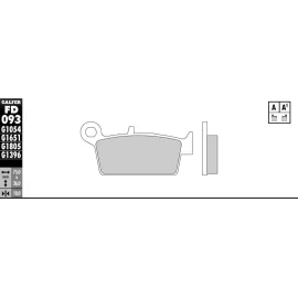 Imagen de JUEGO PASTILLAS GALFER FD093G1396 COMP. SINTERIZADO OFF-ROAD (FD093G1396)