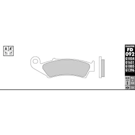 Imagen de JUEGO PASTILLAS GALFER FD092G1054 COMP. ORGANICO (FD092G1054)