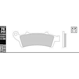 Imagen de JUEGO PASTILLAS GALFER FD245G1380 COMP. SINTERIZADO SCOOTER (FD245G1380)