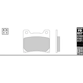 Imagen de JUEGO PASTILLAS GALFER FD057G1054 COMP. ORGANICO (FD057G1054)