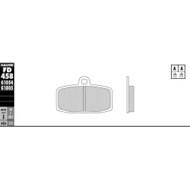 Imagen de JUEGO PASTILLAS GALFER FD458G1054 COMP. ORGANICO (FD458G1054)