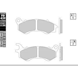 Imagen de JUEGO PASTILLAS GALFER FD439G1050 COMP. ORGANICO SCOOTER (FD439G1050)