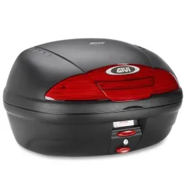 Imagen de BAUL MONO LOCK 45 L. (PRETO) C/CATADIÓPTRICOS ROJO (E450N)