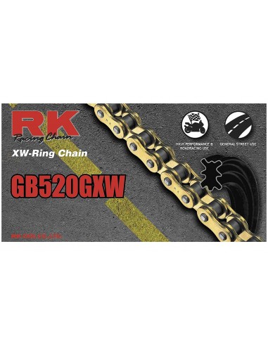 RK GB 520 GXW 120P GOLD CHAIN