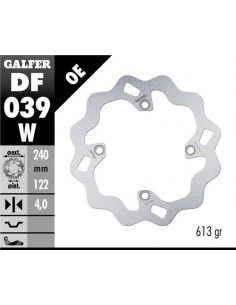 DISCO DE FRENO GALFER DISC WAVE FIXED 240x4mm - HONDA...