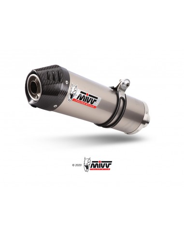 EXHAUST MIVV OVAL TITAN WITH CARBON CAP BMW S 1000XR 2015- 2019 Euro3 - Euro4