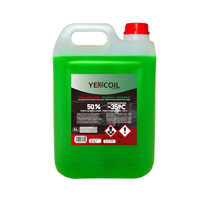 Imagen de LATA YENCOIL ANTICONGELANTE ORGAN. 50% 5L VERDE (PQANT50VE5)