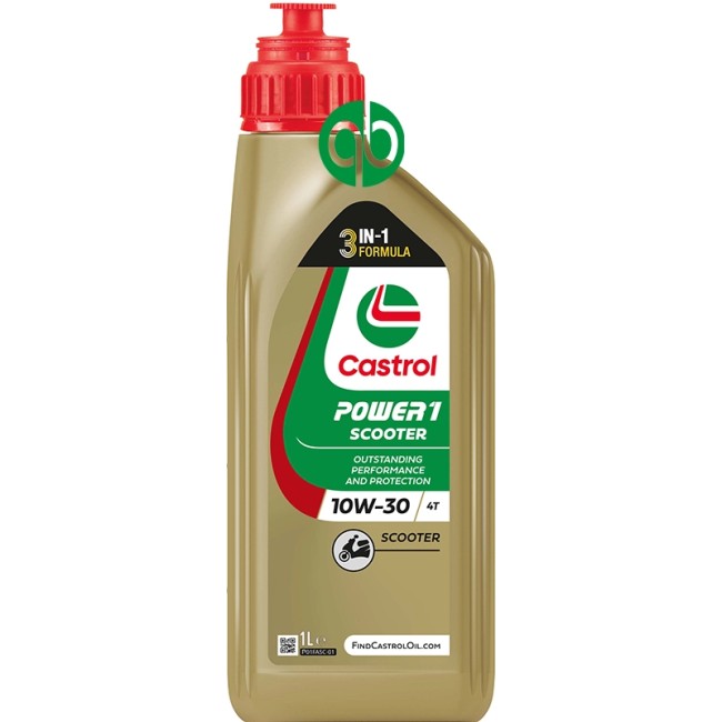 Imagen de BOTELLA CASTROL POWER 1 SCOOTER 4T 10W30 1L (15A43A) (15F543)
