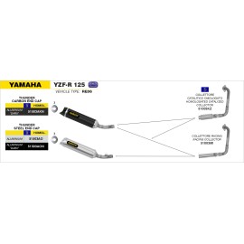 Imagen de COLECTOR ARROW YAMAHA YZF-R 125 08-010 (51003MI)