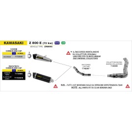 Imagen de COLECTOR ARROW ACC.INOX 4:2:1 KAWASAKI Z-800 E-13 (71483MI)
