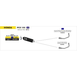 Imagen de COLLETTORE ACC.INOX MAXI SCOOTER HONDA   PCX 125/1_TIME (53038KZ)